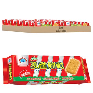 孔雀 孔雀餅乾, 135g, 12包