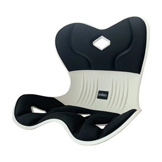 西格傢飾 日本矯正坐姿防駝背蝶形透氣美姿坐墊, 黑色