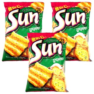 ORION 好麗友 陽光波浪玉米脆片香蒜奶油口味 3包 80g 酥脆口感