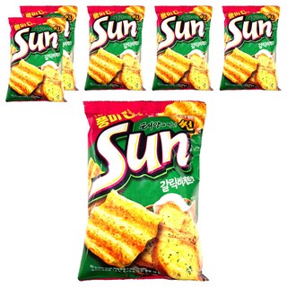 ORION 好麗友 陽光波浪玉米脆片香蒜奶油口味, 80g, 6包