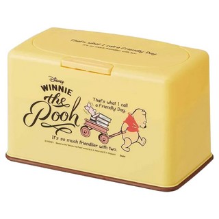 Skater 口罩收納盒 21 x 11 x 13cm, 維尼 黃色, 1個