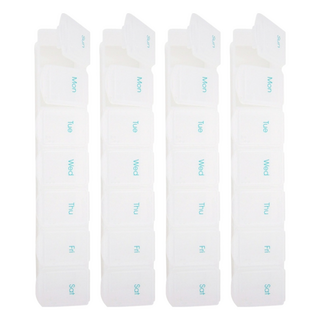 台灣 COSMOS 美粧7格盒, 透明色, 4個