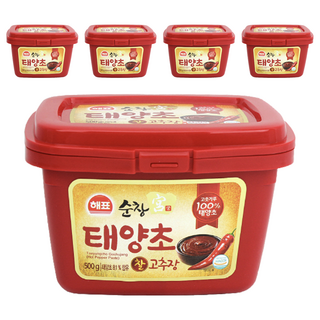 Haepyo 韓式太陽草辣椒醬 500g, 5盒