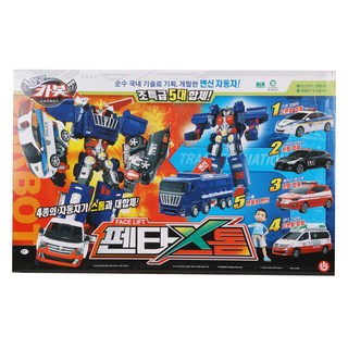 헬로카봇 펜타스톰 변신로봇, 혼합색상, 1개