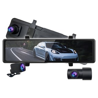 勝利者 三鏡頭CarPlay汽車紀錄器 30.48cm, 128GB, 主機 + GPS + 車內鏡頭 + 後鏡頭與後拉線 + 車充