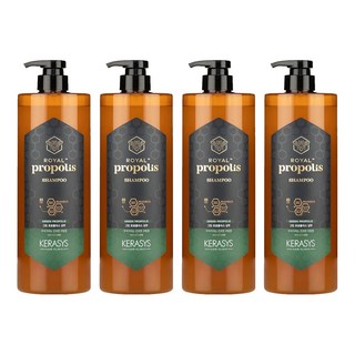 KERASYS 蜂王漿活力光澤洗髮精 綠蜂膠 秀髮呵護, 1L, 4瓶