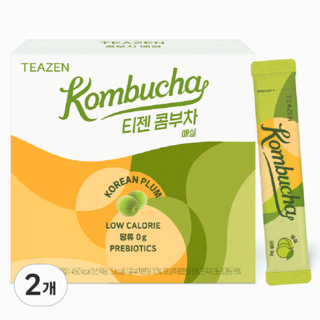 TEAZEN 茶禪 康普茶 梅子口味, 2盒, 5g, 30條