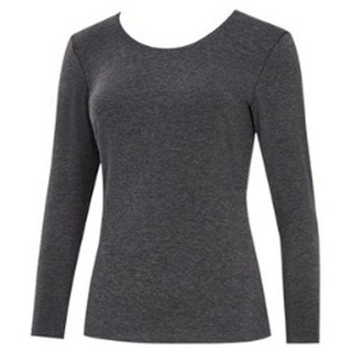 트라이 여성용 핫코 발열코튼 U넥 상의 EW9UG11