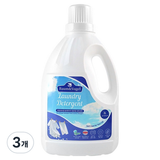 Baum Vogel 醛香花香洗衣精, 3個, 2L