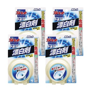 小林製藥 BLUELET 圓型馬桶芳香除菌靈 清潔漂白, 120g, 4個