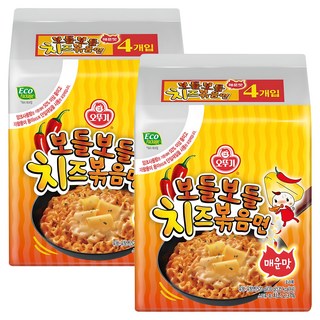오뚜기 보들보들 치즈볶음면 매운맛 130g, 8개