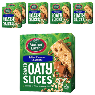 Mother Earth 烘焙燕麥棒 薄鹽焦糖巧克力, 240g, 6盒