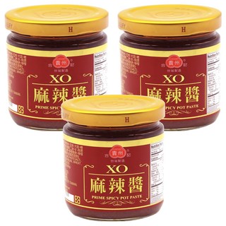 合記貴州 XO麻辣醬, 精選優質農漁產原料調製, 200g, 3罐