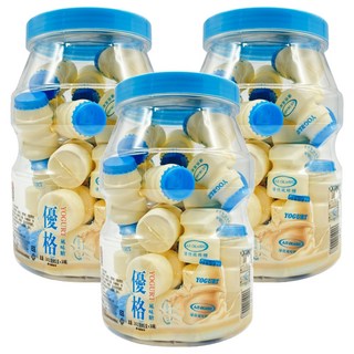AJI OKASHI 味覺百撰 優格風味糖 每罐內含30小瓶 酸甜好滋味, 240g, 3罐