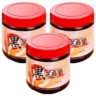 新竹福源 黑芝麻醬, 350g, 3罐