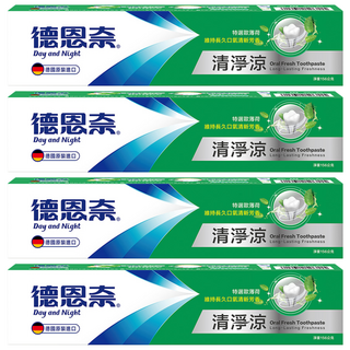 Day and Night 德恩奈 清淨涼牙膏 德國進口, 156g, 4條