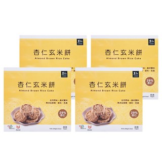 里仁 杏仁玄米餅, 264g, 4盒