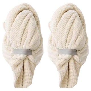 乾髮神器2代 超強力吸水乾髮帽 KDOT-980, 2個, 白色