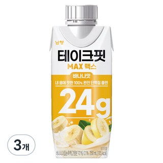 TAKEFIT Max蛋白飲 香蕉風味, 250ml, 3個