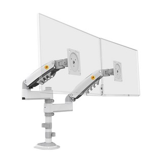 NORTH BAYOU NB H180 高承重雙螢幕支架, 白色, 1個