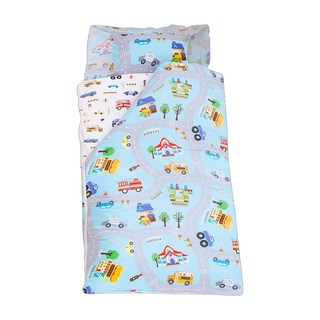 Hong Yew Bedding 鴻宇寢飾 兒童防蹣睡袋 精梳棉 台灣製 1778, 交通樂園 藍色