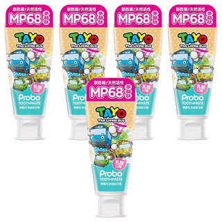 Probo 博寶兒 TAYO 多益肽乳酸口味牙膏, 80g, 5條