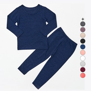 유니프랜드 아동용 히트 바이로프트 웜 9부 발열 실내복 상하세트