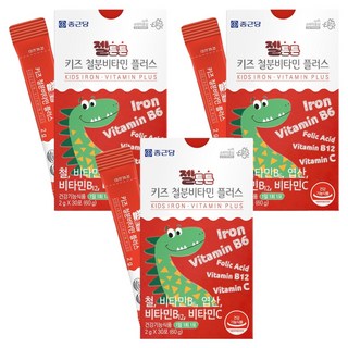 Chong Kun Dang 鍾根堂 Pharm 孩童鐵質&綜合維他命補充粉隨身包 30條入, 3盒, 60g