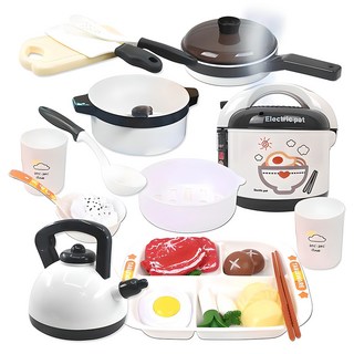 스팀 디너 밥솥 소꿉 주방놀이 46A, 블랙, 1세트