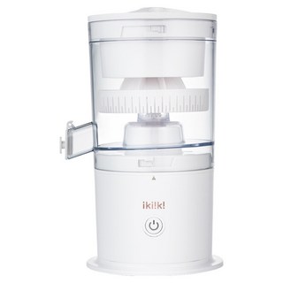 ikiiki 伊崎家電 飛旋式果物鮮榨機 12cm大口徑 一鍵鮮榨 最大容量200ml, IK-JB6001, 白色
