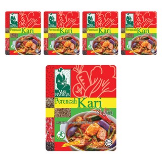 MAK NYONYA 馬來媽媽 南洋素咖哩風味即煮醬, 200g, 無添加, 6-8人份, 5包