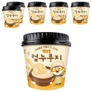 뽀로로 컵 누룽지, 25g, 6개