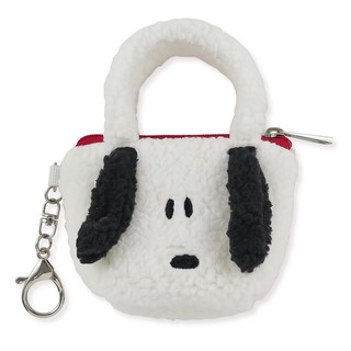 PEANUTS 史努比 毛茸茸零錢包 10.5 x 8 x 5cm 大頭