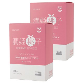 URUHIME MOMOKO 潤姬桃子 粉狀食品, 30條, 1.5g, 2盒