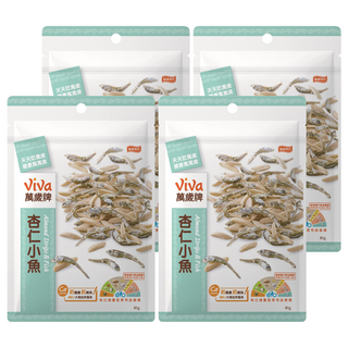 ViVa 萬歲牌 杏仁小魚 80g 鹹香酥脆, 4包