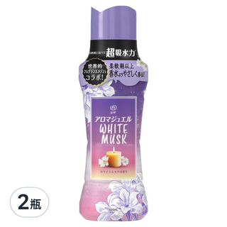Lenor 蘭諾 日本原裝進口 衣物芳香豆 白麝香, 420ml, 2瓶