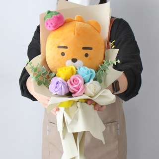 MORIANN Kakao Friends玩偶香皂花束, Ryan(草莓款), 1個