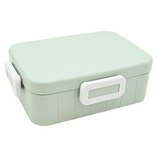 Skater 抗菌四扣單層便當盒 YZFL7AG, 綠色, 1個