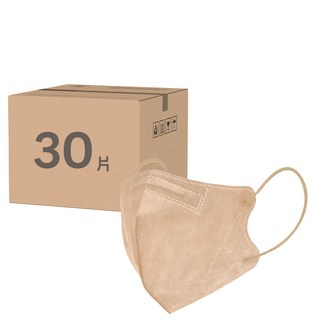 CHENYU 辰昱 3D透氣醫療口罩 10.3 x 14.5cm, 醇厚鮮奶茶, 30片, 1盒