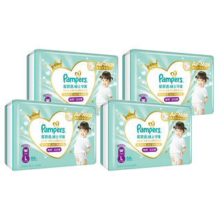 Pampers 幫寶適 原廠公司貨 極上守護 一級幫散熱拉拉褲 9~14kg, L, 264片