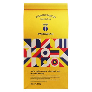 WANNABEAN ROASTERY 衣索比亞耶加雪菲G4咖啡豆, 無研磨咖啡豆, 500g, 1包