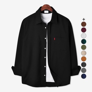 Guystory 男士四季漁夫口袋長袖大尺碼休閒襯衫