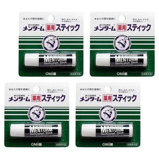 OMi 近江兄弟 藥用滋潤護唇膏 4g, 1組, 薄荷