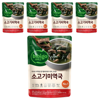 CJ BIBIGO 即食海帶湯, 500克, 5個