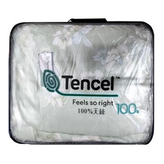 100%天絲雙人薄床包兩用被四件組