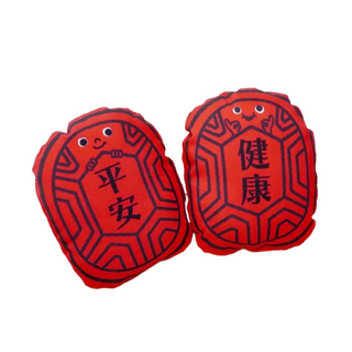 Drizzle 好滴工作室 紅龜粿好朋友 95g 2個 寶寶平安健康抓周玩具, 紅, 13cm