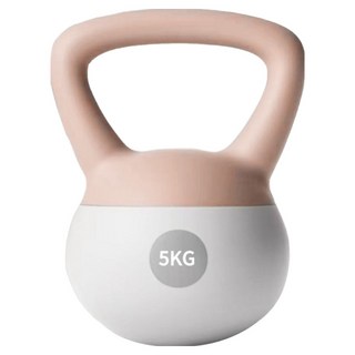 MICHAEL FITNESS 麥克健身 4~10kg 軟壺鈴 不傷地板, 5kg, 1個, 象牙白