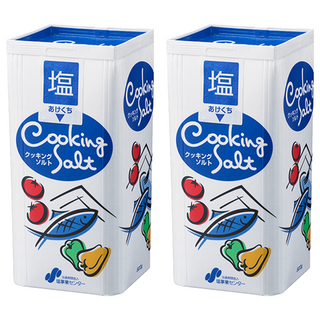 塩事業 天日鹽, 盒裝家庭用鹽 800g, 方便好倒出設計, 防潮控量, 2盒