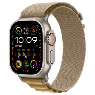Apple Watch Ultra 2 配L高山錶環 MX4H3TA/A 原廠保固, 49mm, 小麥色, GPS + Cellular