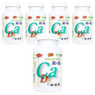 good Life 得意人生 愛爾蘭紅藻海藻鈣Ca + D3 歐寶鈣加強錠, 60顆, 5罐
